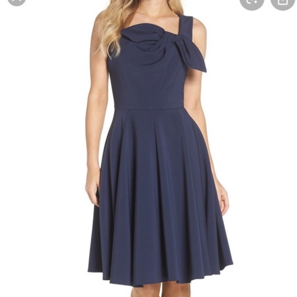 Gal Meets Glam Dresses & Skirts - Gal Meets Glam Collection Zoe Bow Neckline dress